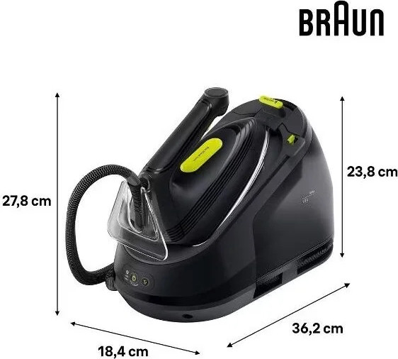 Утюг с парогенератором Braun 12830040-IS3257BK- фото3, картинка3 Утюг с парогенератором Braun 12830040-IS3257BK- фото3