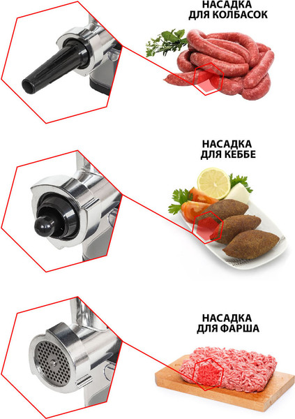 Мясорубка электрическая JVC JK-MG162- фото3, картинка3 Мясорубка электрическая JVC JK-MG162- фото3