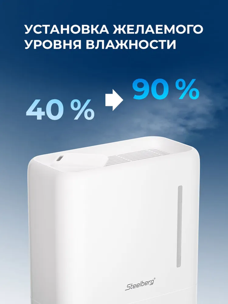 Ультразвуковой увлажнитель воздуха Steelberg STL-UR300/4.3E-WT- фото2, картинка2 Ультразвуковой увлажнитель воздуха Steelberg STL-UR300/4.3E-WT- фото2