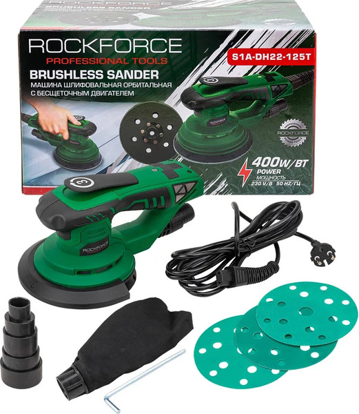 Эксцентриковая шлифовальная машина RockForce RF-S1A-DH22-125T- фото