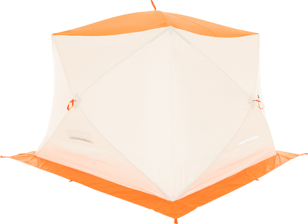 Палатка Пингвин Shelters MrFisher ЛОНГ 250 (белый/оранжевый)- фото