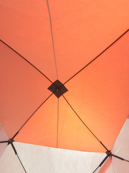 Палатка Пингвин Shelters MrFisher ЛОНГ 250 (белый/оранжевый)- фото5