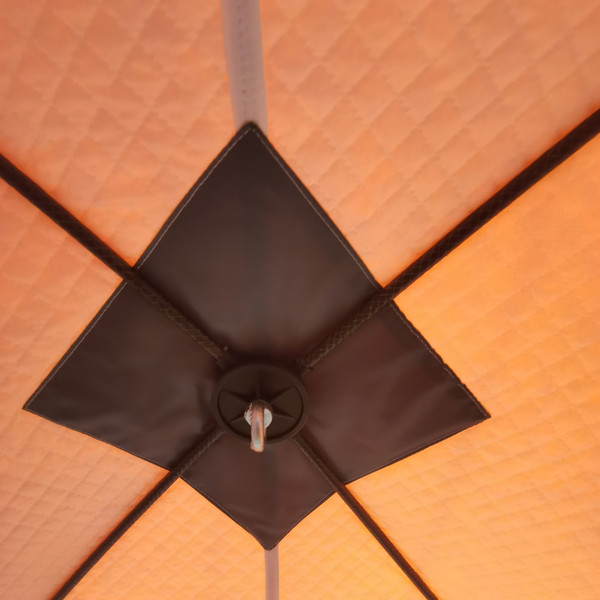 Палатка Пингвин Shelters MrFisher ЛОНГ 250 (белый/оранжевый)- фото6