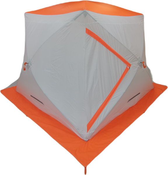 Палатка Пингвин Shelters MrFisher 230 ST Трехслойная (белый/оранжевый, в чехле)- фото3