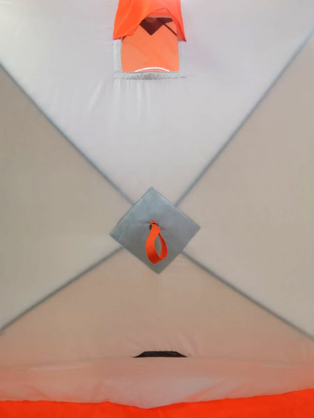 Палатка Пингвин Shelters MrFisher 230 ST Трехслойная (белый/оранжевый, в чехле)- фото5