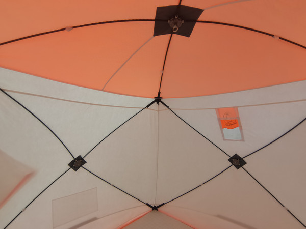 Палатка Пингвин Shelters MrFisher 230 ST Трехслойная (белый/оранжевый, в чехле)- фото9