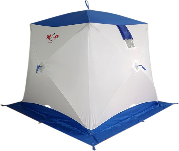 Палатка Пингвин Shelters Призма Композит 1-слойная 185x185 (белый/синий)- фото3