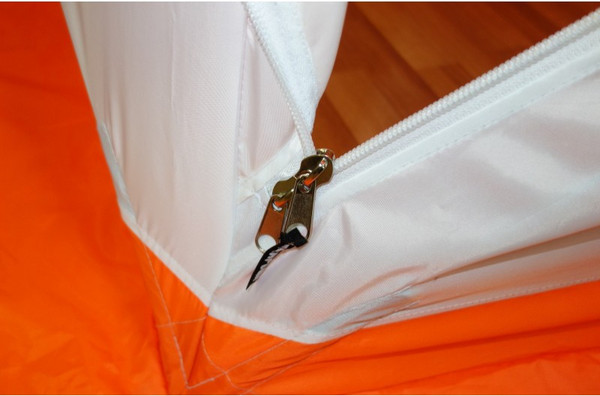 Палатка Пингвин Shelters Призма Композит 1-слойная 185x185 (белый/оранжевый)- фото4
