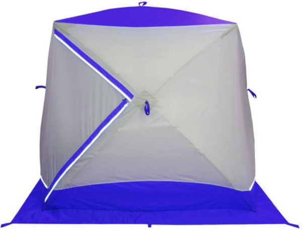 Палатка Пингвин Shelters Призма Brand New 200x185 Композит (белый/синий)- фото2