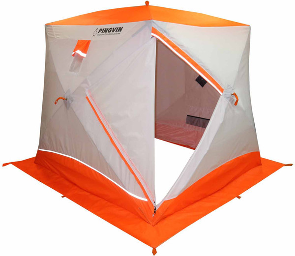 Палатка Пингвин Shelters Призма Brand New 200x185 Композит (белый/оранжевый)- фото