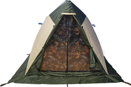 Палатка Пингвин Shelters Всесезонная двускатная 200x190 / 11752 (хаки/бежевый)- фото4