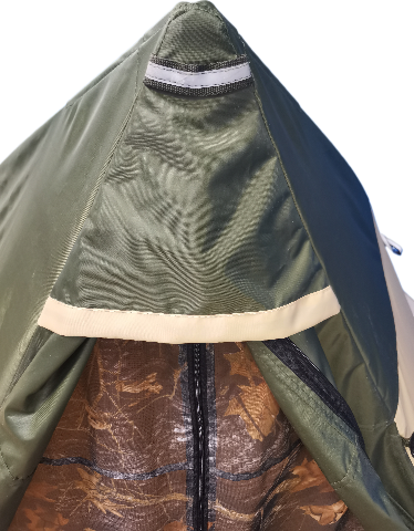 Палатка Пингвин Shelters Всесезонная двускатная 200x190 / 11752 (хаки/бежевый)- фото7