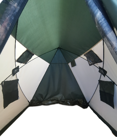 Палатка Пингвин Shelters Всесезонная двускатная 200x190 / 11752 (хаки/бежевый)- фото9