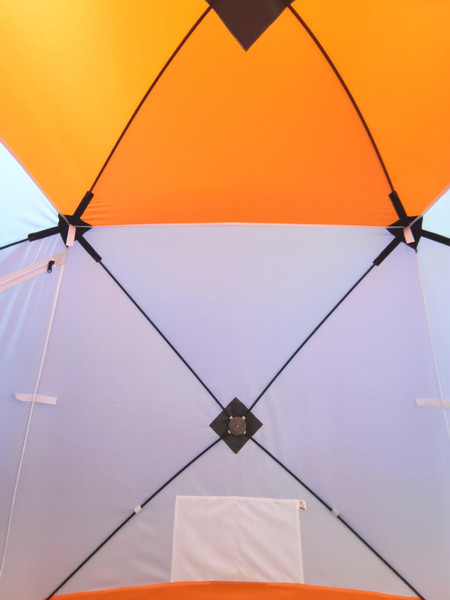 Палатка Пингвин Shelters MrFisher 1.7x1.7 в чехле (белый/оранжевый)- фото7