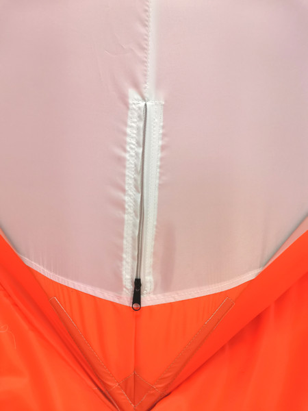 Палатка Пингвин Shelters MrFisher 1.7x1.7 2-слойная в чехле (белый/оранжевый)- фото5