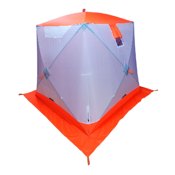 Палатка Пингвин Shelters MrFisher 2.0x2.0  в чехле (белый/оранжевый)- фото3