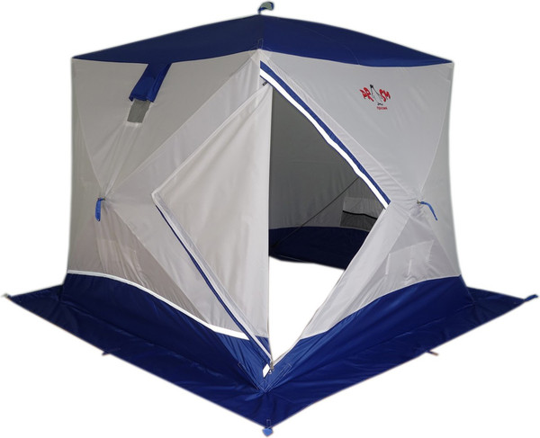 Палатка Пингвин Shelters Призма Премиум 1-слойная 215x215 Композит (белый/синий)- фото