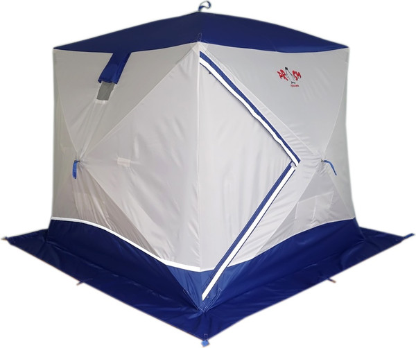 Палатка Пингвин Shelters Призма Премиум 1-слойная 215x215 Композит (белый/синий)- фото2