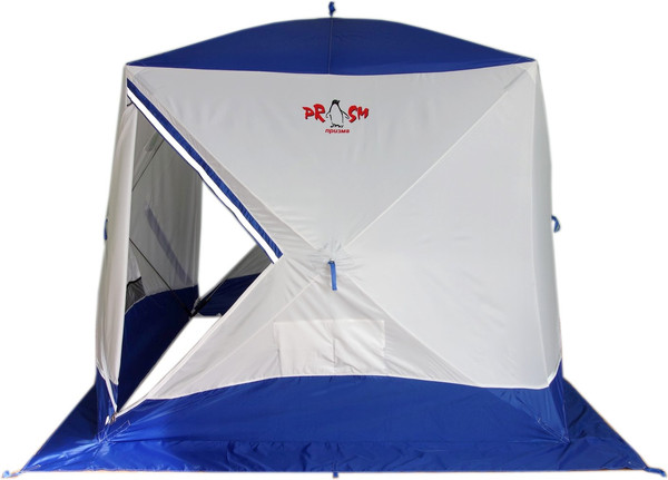Палатка Пингвин Shelters Призма Премиум 1-слойная 215x215 Композит (белый/синий)- фото4