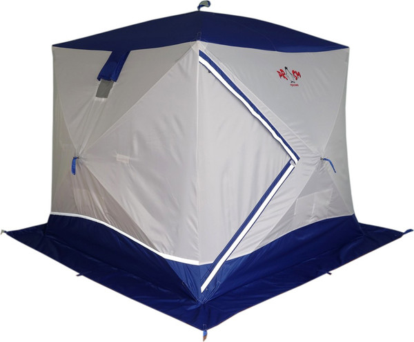 Палатка Пингвин Shelters Призма Премиум 2-слойная 215x215 В95Т1 (белый/синий)- фото
