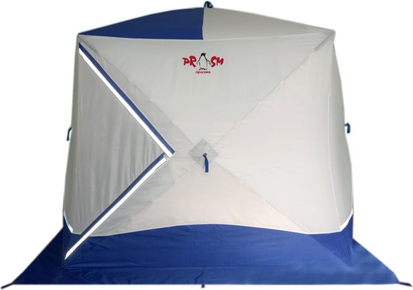 Палатка Пингвин Shelters Призма Премиум 2-слойная 215x215 В95Т1 (белый/синий)- фото4