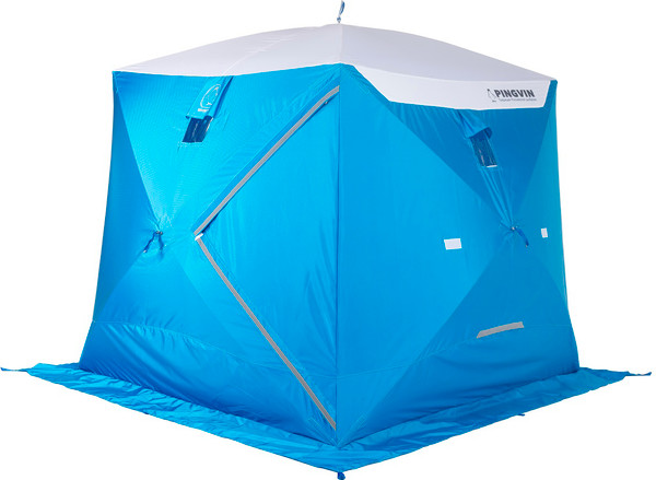 Палатка Пингвин Shelters Призма Премиум Strong 1-слойная 225x215 Композит (белый/синий)- фото
