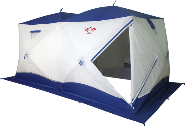 Палатка Пингвин Shelters Big Twin 2-слойная 400x215 Композит (белый/синий)- фото4