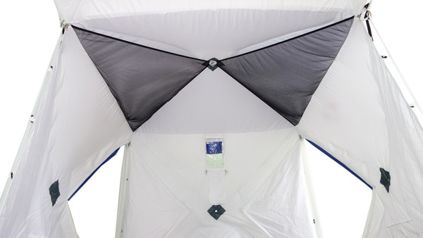 Палатка Пингвин Shelters Шелтерс Премиум 2-слойная 215x215 (белый/зеленый)- фото2