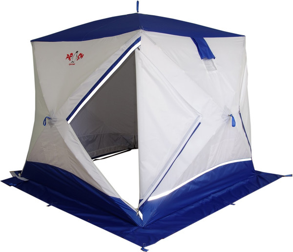 Палатка Пингвин Shelters Шелтерс Премиум 2-слойная 215x215 (белый/синий)- фото2