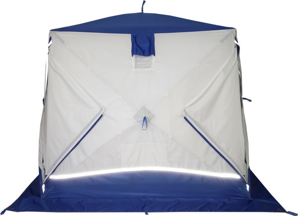 Палатка Пингвин Shelters Шелтерс Премиум 2-слойная 215x215 (белый/синий)- фото3