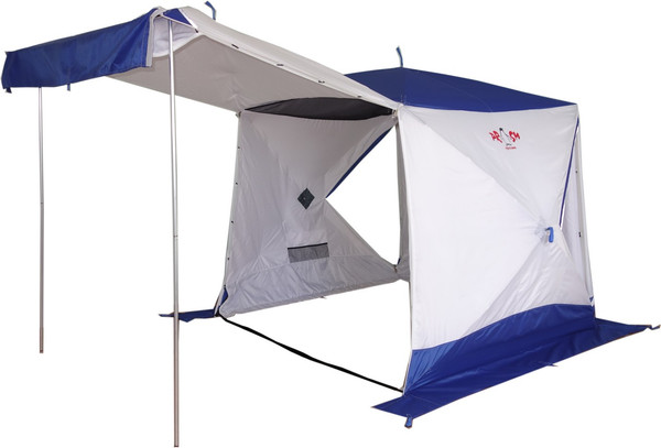 Палатка Пингвин Shelters Шелтерс Премиум 2-слойная 215x215 (белый/синий)- фото4