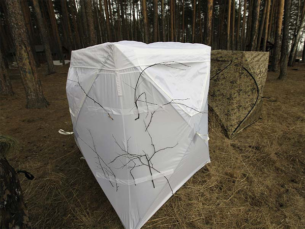Палатка Пингвин Shelters Охотничья засидка Хант люкс зима (белый)- фото3