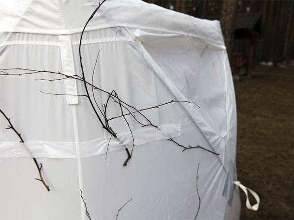 Палатка Пингвин Shelters Охотничья засидка Хант люкс зима (белый)- фото4