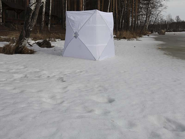 Палатка Пингвин Shelters Охотничья засидка Хант люкс зима (белый)- фото5