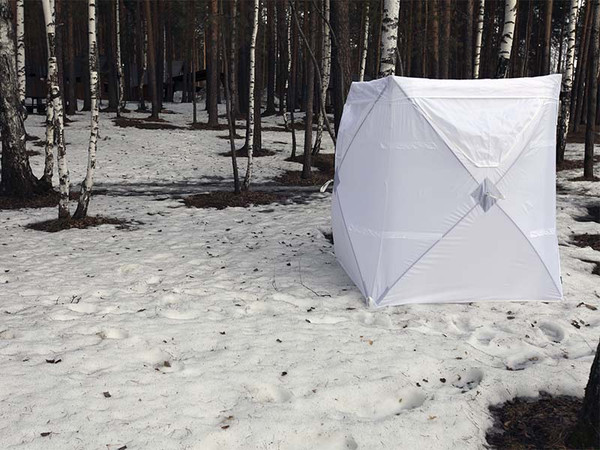 Палатка Пингвин Shelters Охотничья засидка Хант люкс зима (белый)- фото7