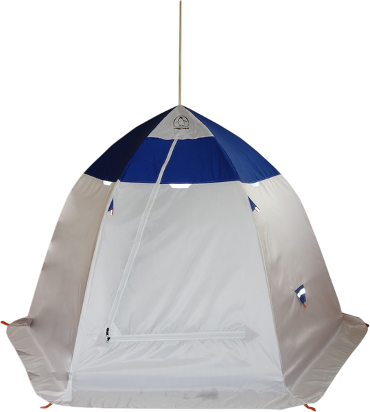 Палатка Пингвин Shelters Пингвин 3.5 2-слойная (белый/синий)- фото