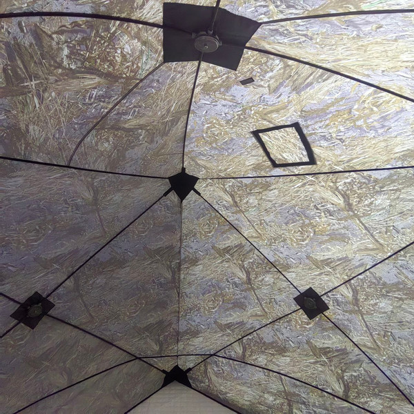 Палатка-баня Пингвин Shelters Призма Премиум 1-слойная Композит (камуфляж)- фото4