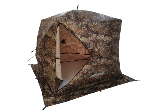 Палатка-баня Пингвин Shelters Призма Премиум 3-слойная Композит (камуфляж)- фото3