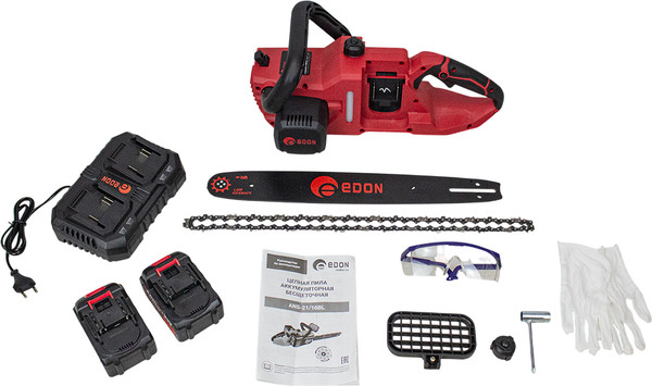 Пила цепная аккумуляторная Edon ANS-21/16BL / 40621- фото7
