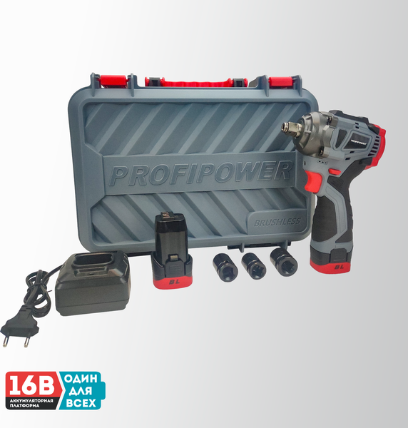 Аккумуляторный гайковерт Profipower BL-163 / E0212- фото8