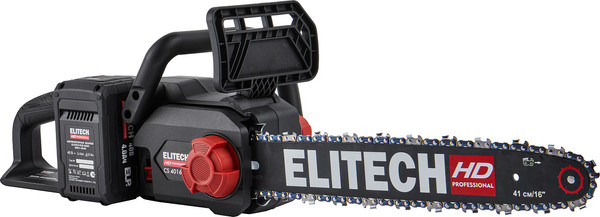 Пила цепная аккумуляторная Elitech CS 4016BLК / 211702- фото4