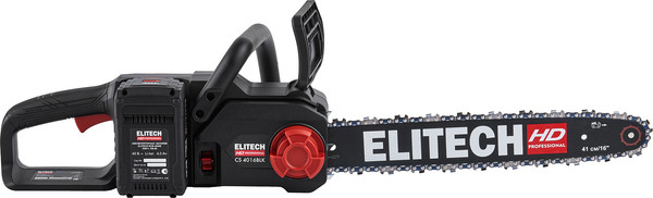 Пила цепная аккумуляторная Elitech CS 4016BLК / 211702- фото5