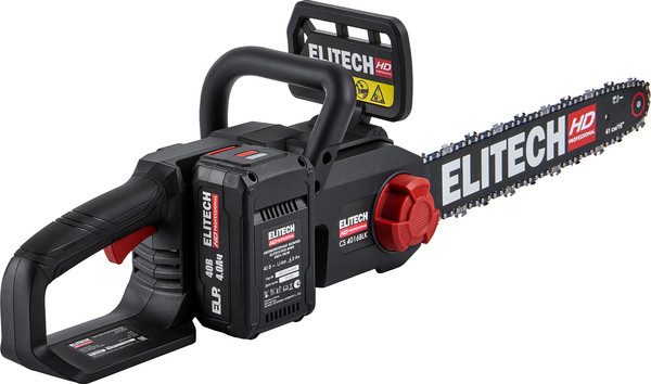 Пила цепная аккумуляторная Elitech CS 4016BLК / 211702- фото6