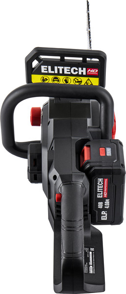Пила цепная аккумуляторная Elitech CS 4016BLК / 211702- фото7