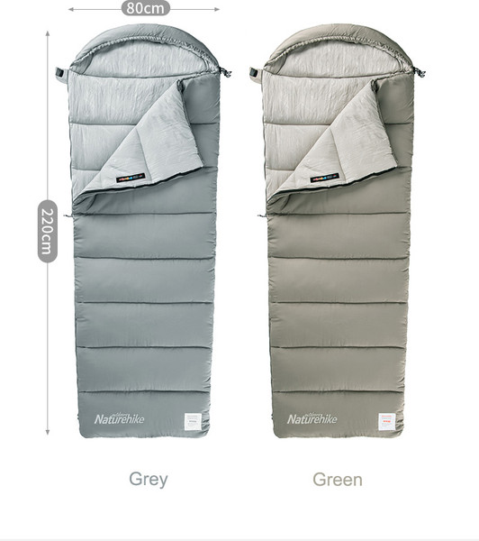 Спальный мешок Naturehike Envelope M400 (190+30)х80см / NH20MSD02-GM400- фото4