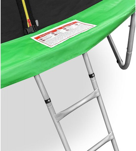 Батут Happy Jump 12ft-i Pro с внутренней сеткой и лестницей (374см)- фото6