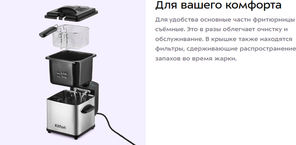 Фритюрница Kitfort КТ-6540- фото4
