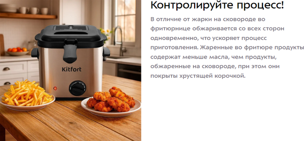Фритюрница Kitfort КТ-6541- фото9