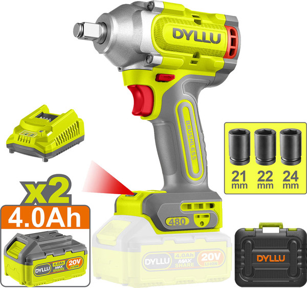 Аккумуляторный гайковерт DYLLU DTCD1B483- фото