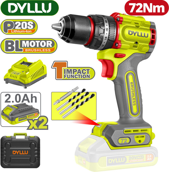 Аккумуляторная дрель-шуруповерт DYLLU DTCDP7281- фото2